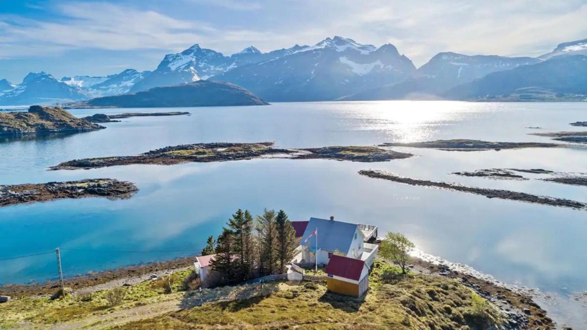 Panoramic Seaview Cabin For Two Persons By The Sea Hovdan Exterior foto